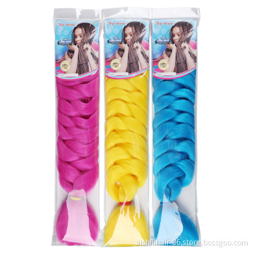 Aishili wholesale Crochet Pre Stretched 82 inches 165g synthetic extensions jumbo crochet braiding hair